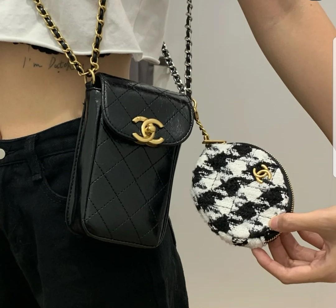 Chanel VIP Gift Phone Clutch Coin Pouch 2 in 1 Womens Fashion Bags   Wallets Purses  Pouches on Carousell