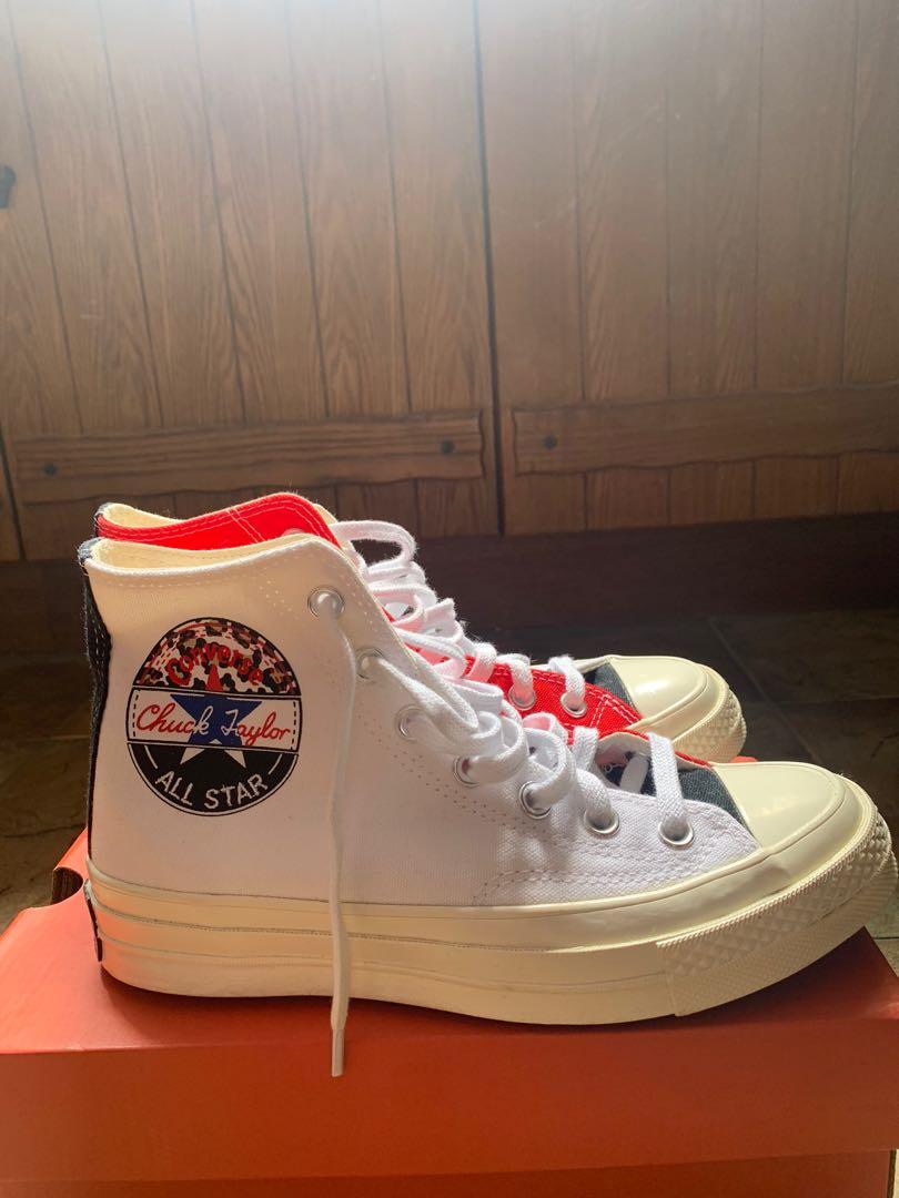 Converse Chuck 70 Hi White University Red Women s Fashion
