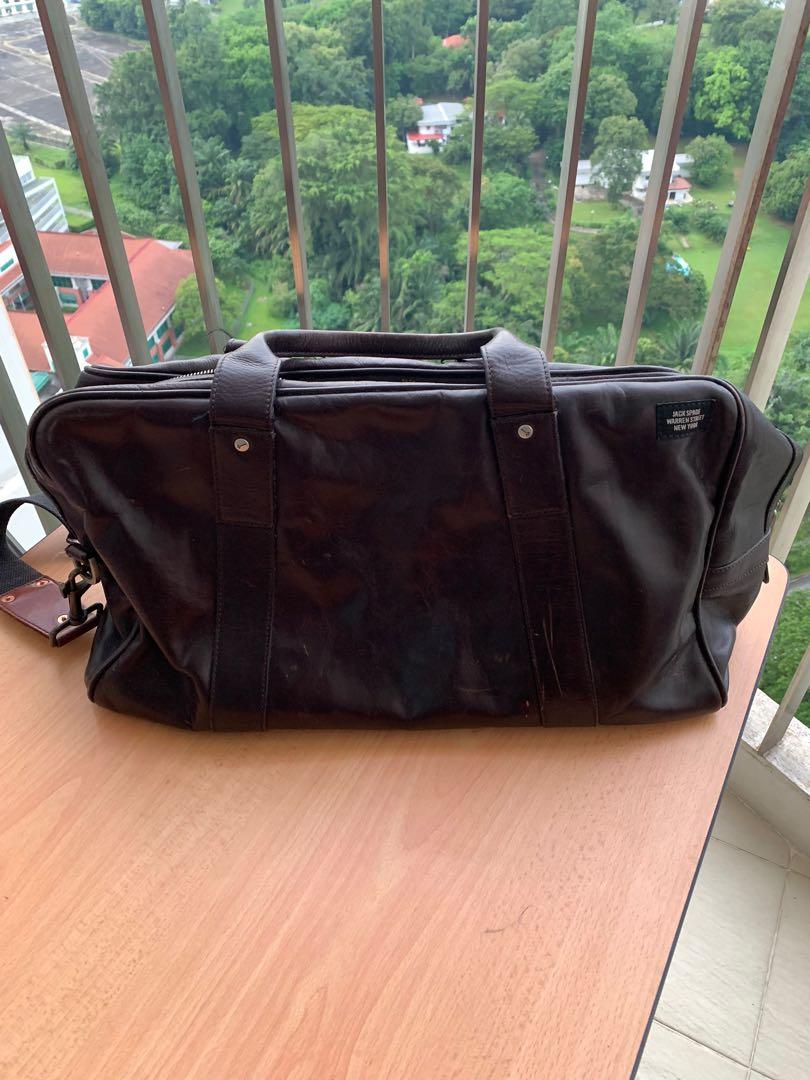 Duffle bag leather Jack Spade, Men's 
