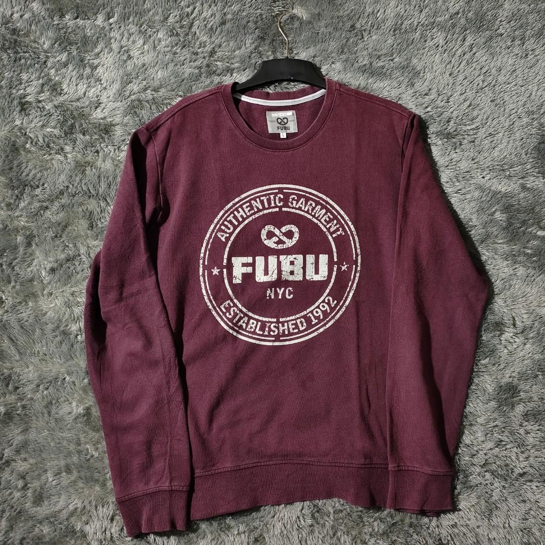Fubu Crewneck. SALE Fesyen Pria Pakaian Baju Luaran di Carousell