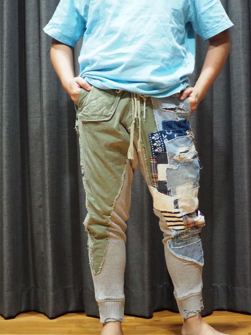 Greg lauren lounge pants top