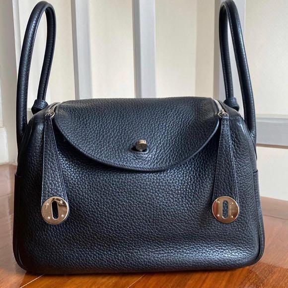 Hermes Lindy 26 Black PHW, Luxury, Bags & Wallets on Carousell