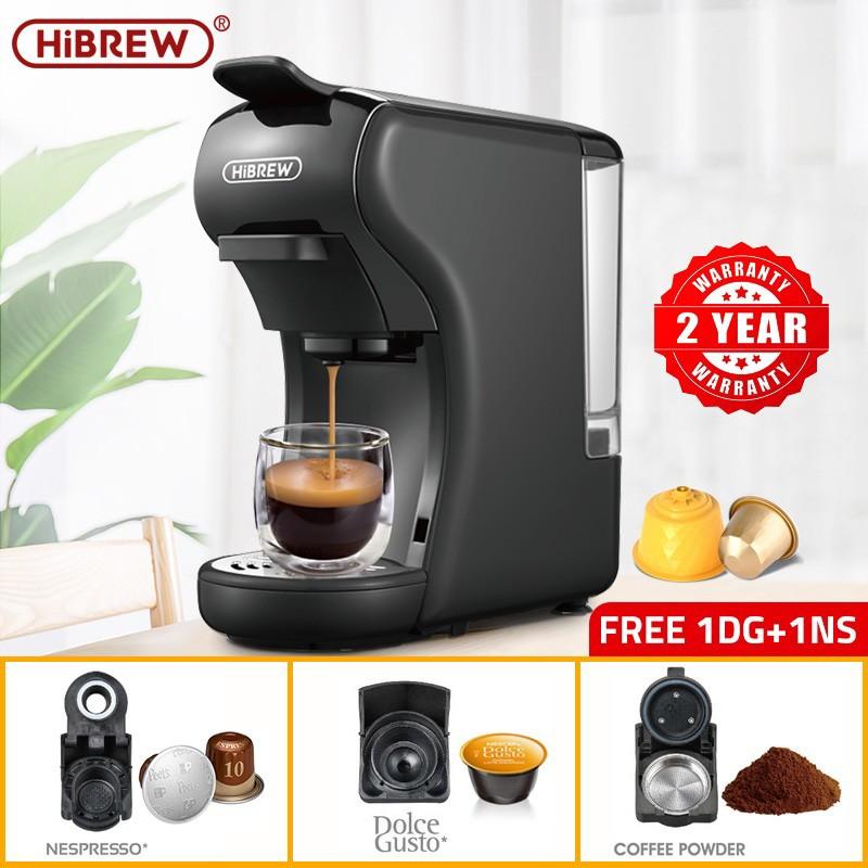 Hibrew 3 In 1 4 In 1 Espresso Coffee Machine 19bar Multiple Capsule Coffee Maker Fit Nespresso Dolce Gusto Coffee Powder And Ese Coffee Pod Capsule Coffee Machine Tv Home Appliances Kitchen