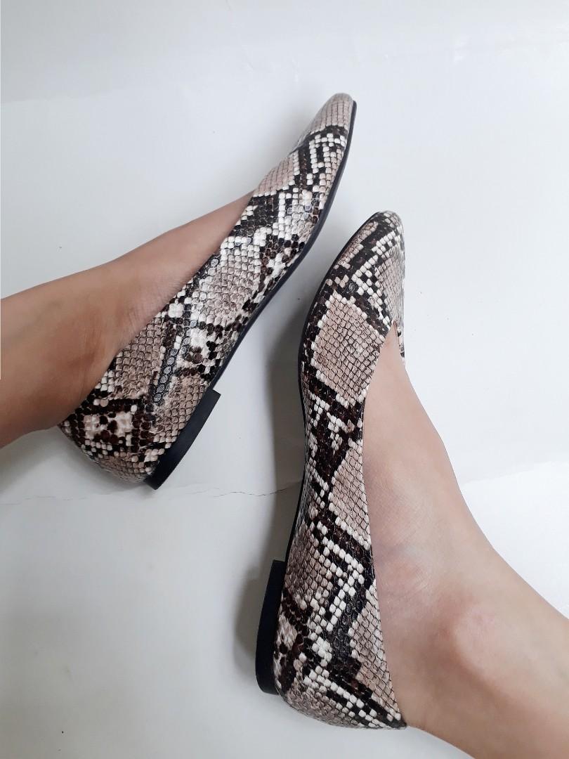 Flat Shoes H M Snakeskin
