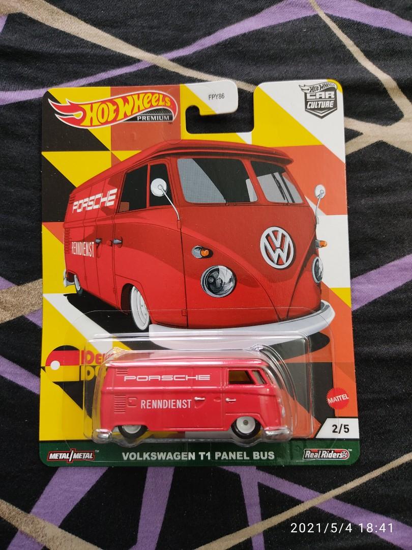 Hot Wheels Volkswagen T1 Panel Bus Deutschland Design Porsche