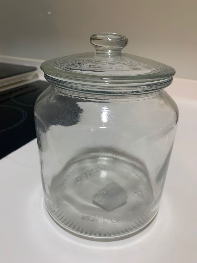 IKEA glass large jar with lid, Furniture & Home Living, Kitchenware ...
