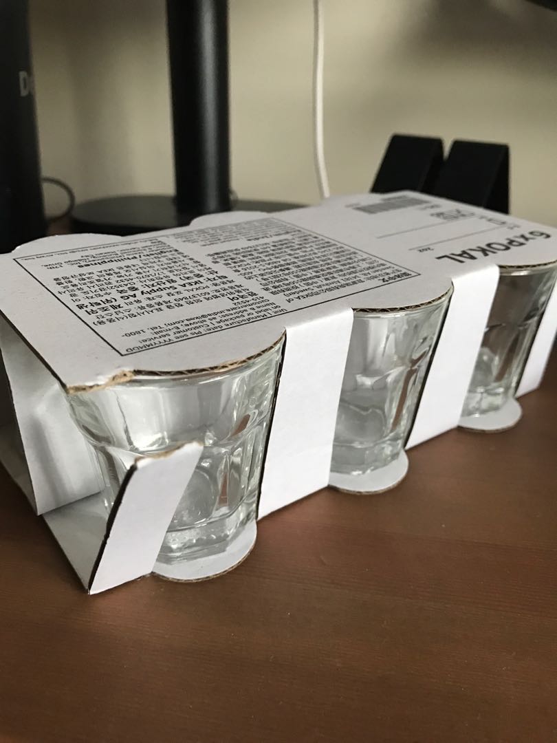IKEA pokal shot glasses, Furniture & Home Living, Kitchenware