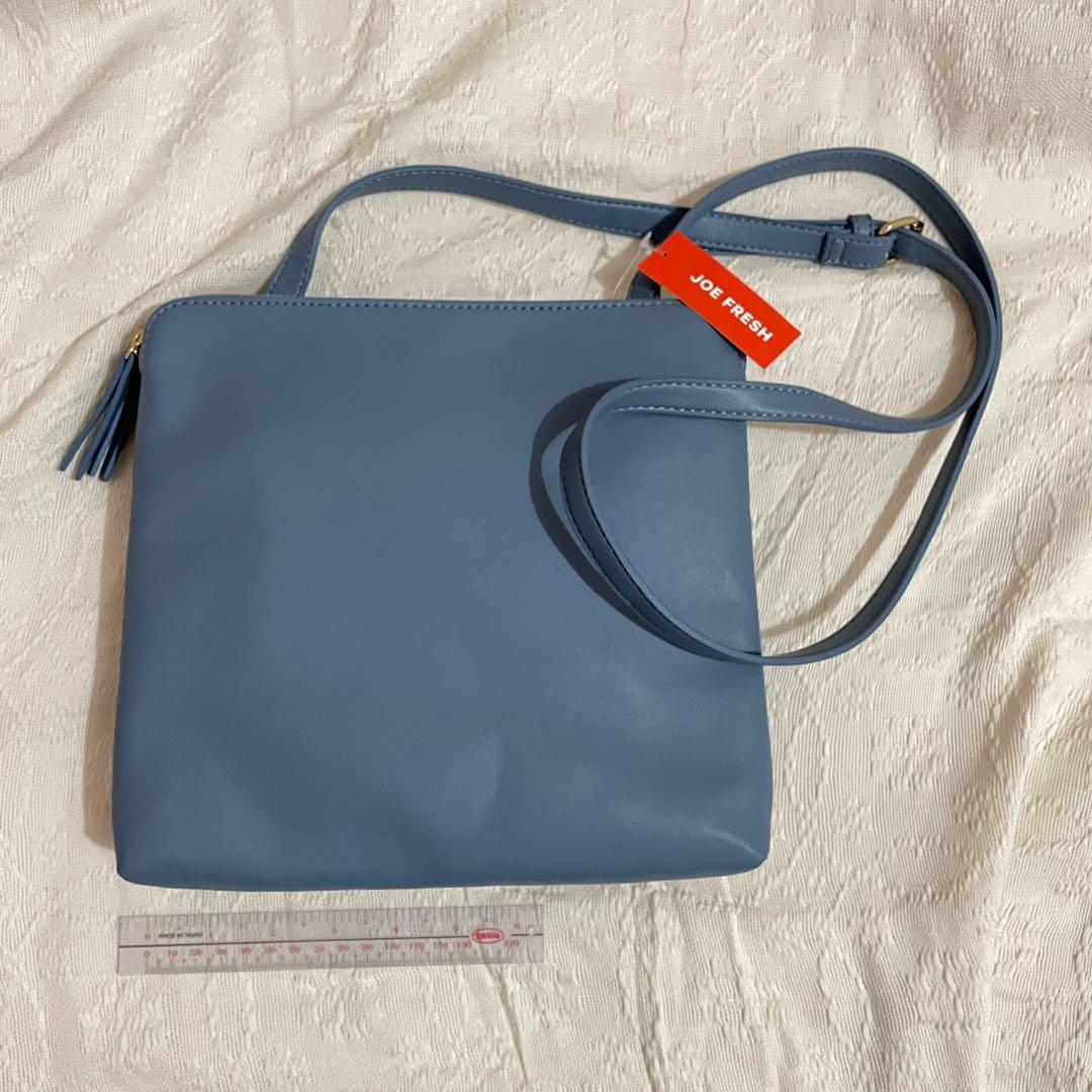 Joe Fresh double zip cross-body bag (Category: Cross-body Bags) located in Trece Martires City. Submitted by yyyaaa_ (Listing ID 1085602689, Image 1). Description: Brand new with tag Joe Fresh double zip cross-body bag Price is firm.