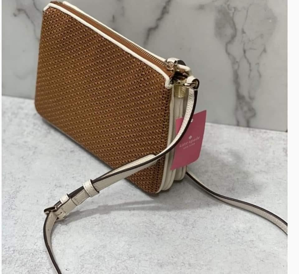 Kate spade jackson straw bag on sale