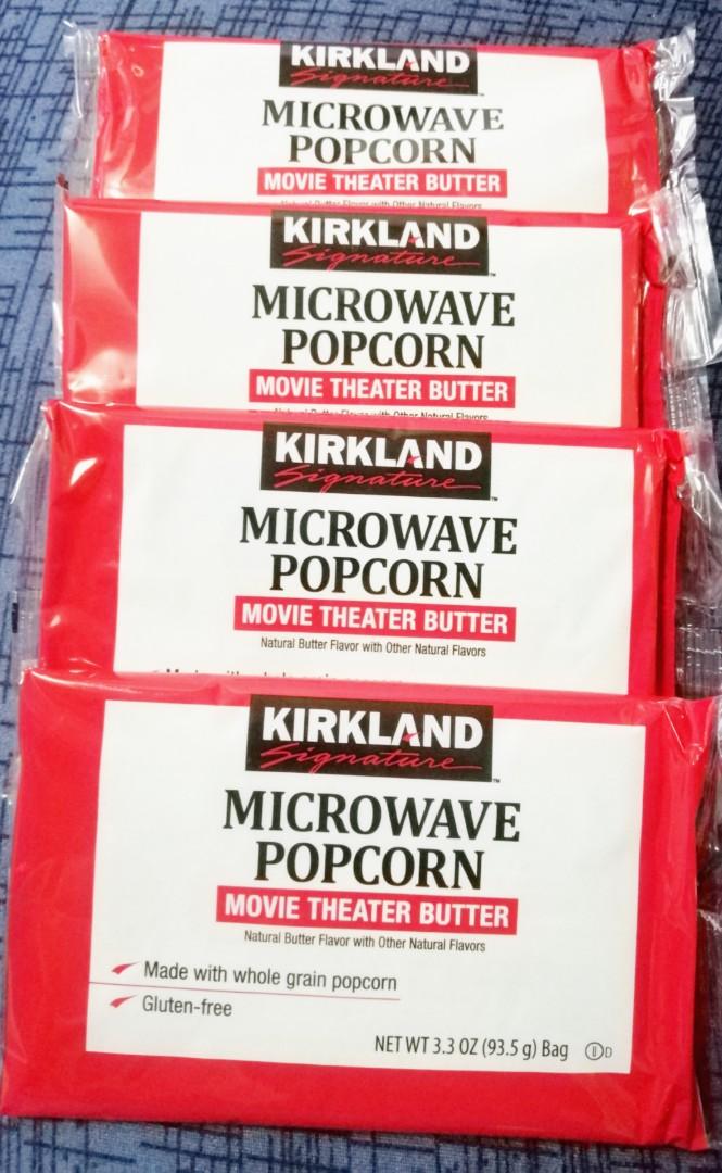 KIRKLAND Signature Microwave Popcorn (4packs), Food & Drinks ...