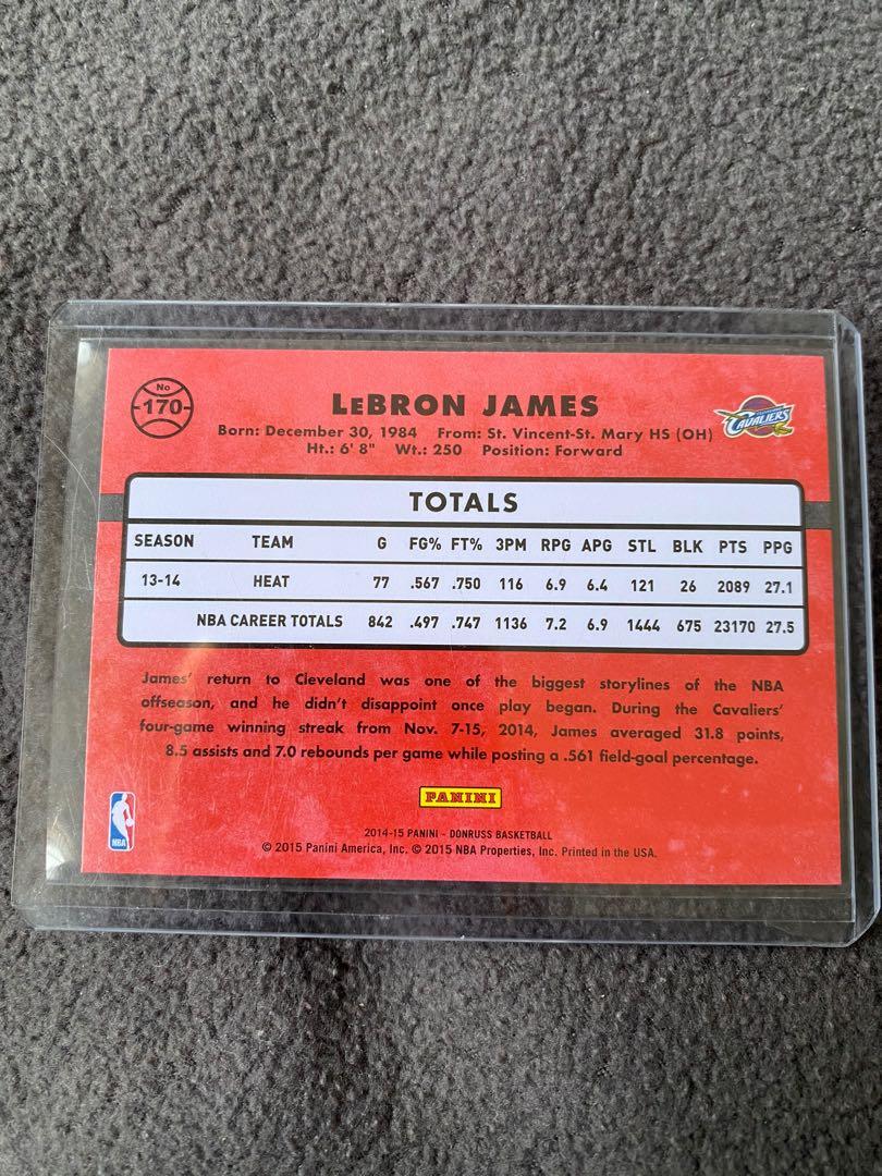 LeBron James 2022 2023 Hoops Series Mint Card #170