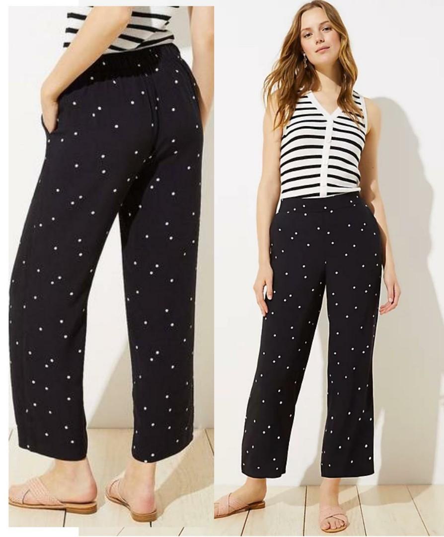 Loft wide leg pants, Fesyen Wanita 