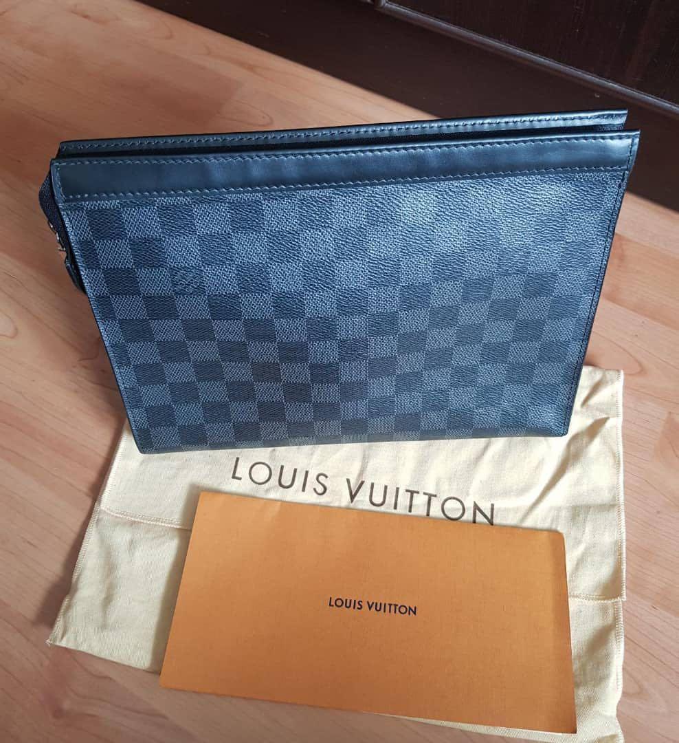LV Louis Vuitton Pochette Voyage MM / Clutch Bag Men, Luxury, Bags &  Wallets on Carousell