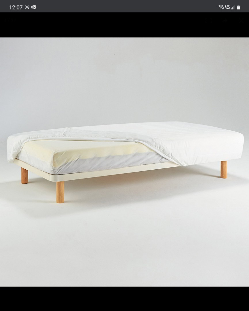 Muji Bonnell Bed w/ legs, Furniture & Home Living, Furniture, Bed