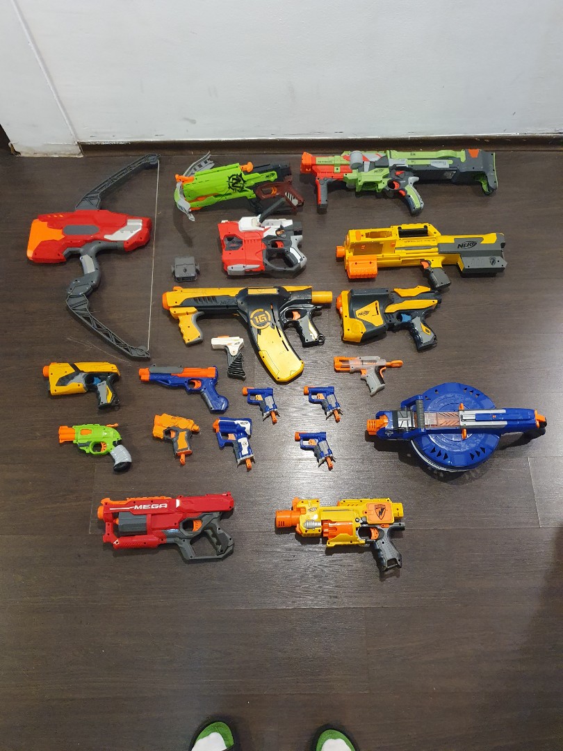 Nerf guns now $30!!! Toy plastic shoot kids play rifle bullets, Hobbies ...