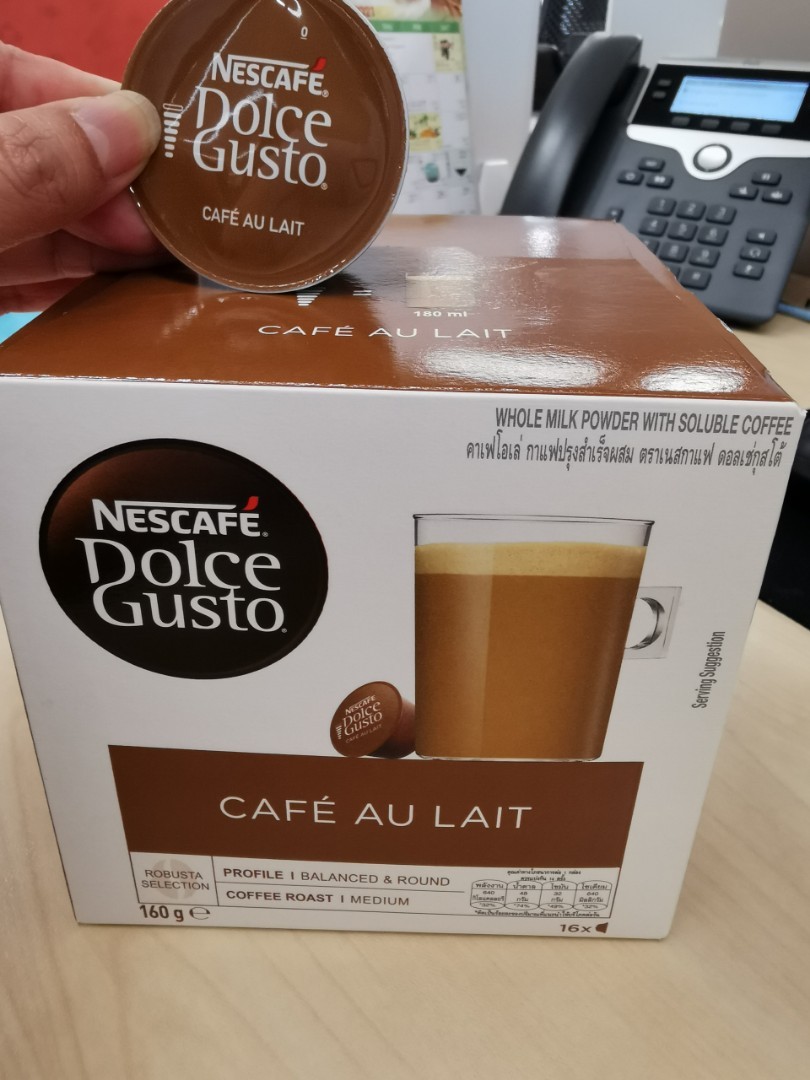Nescafe Dolce Gusto Cafe Au Lait Food Drinks Beverages On Carousell