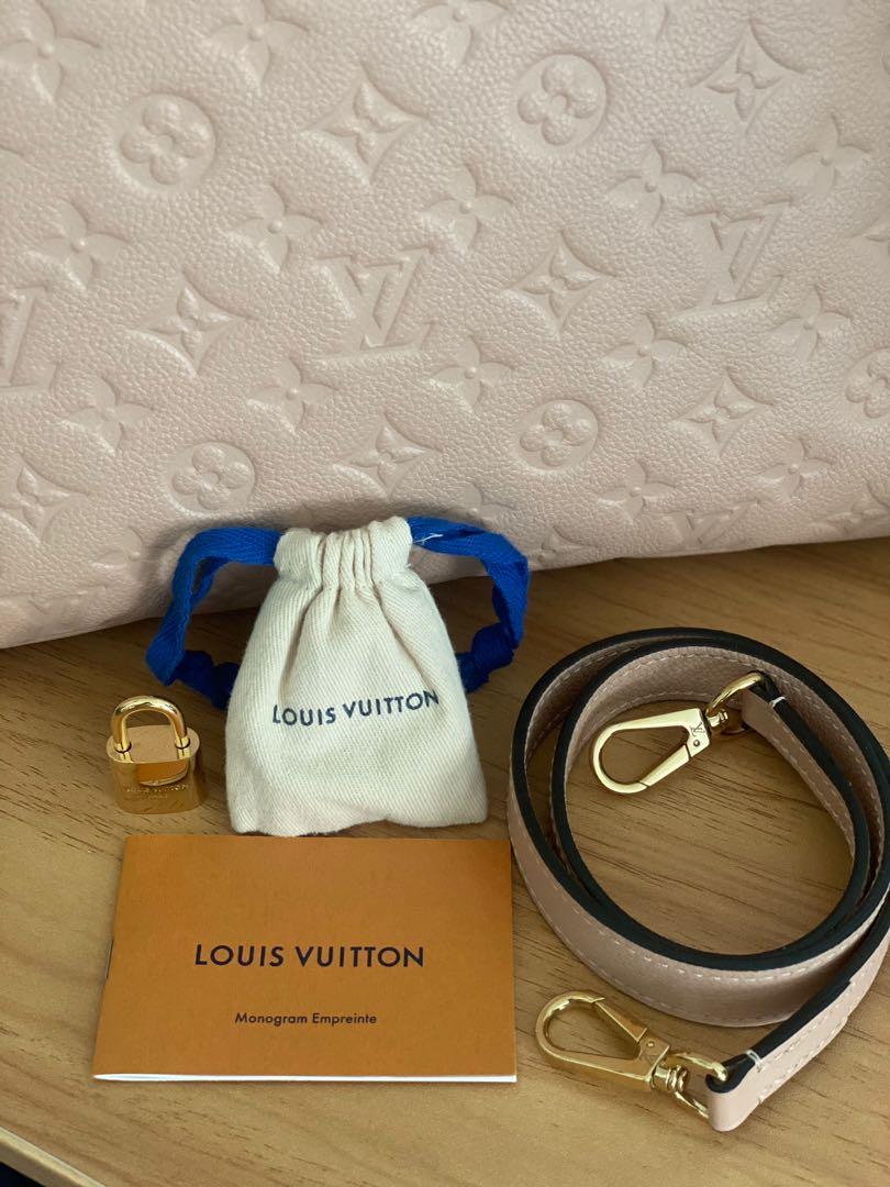 M44061 Louis Vuitton Monogram Empreinte Montaigne MM-Cream