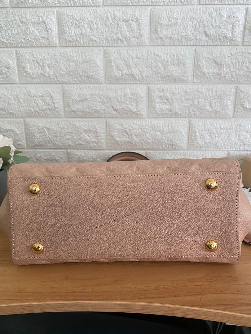 💕Brand New Rare Color LV Montaigne MM Beige Empreinte, Luxury