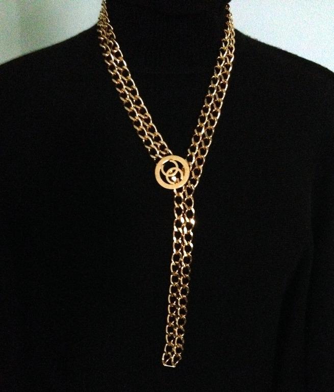NEW UNUSED CHANEL Vintage 24k Gold Plated CC Medallion Chain Belt Necklace  Bracele, Women's Fashion, Watches & Accessories, Other Accessories on  Carousell
