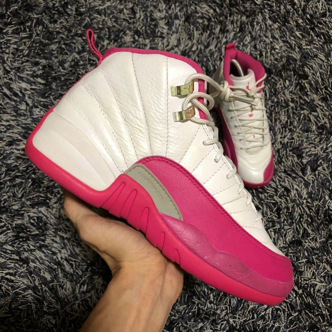 Nike Air Jordan 12 Retro DYNAMIC PINK GS Women s Fashion