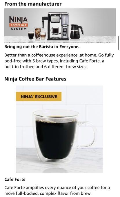 Ninja Coffee Bar System, TV & Home Appliances, Kitchen ...