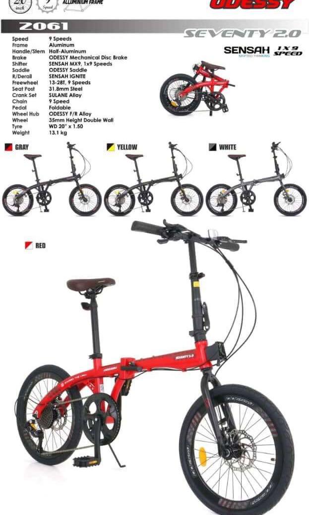 Odyssey seventy 2025 folding bike