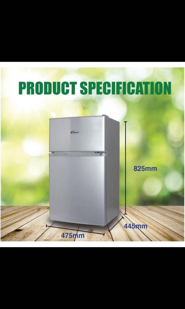 PowerPac 71L 2 Door Mini Bar Fridge with Freezer (PPF85), Home