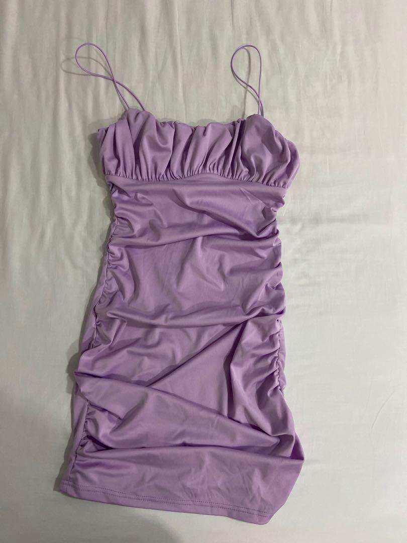 Purple spaghetti strap dress hotsell