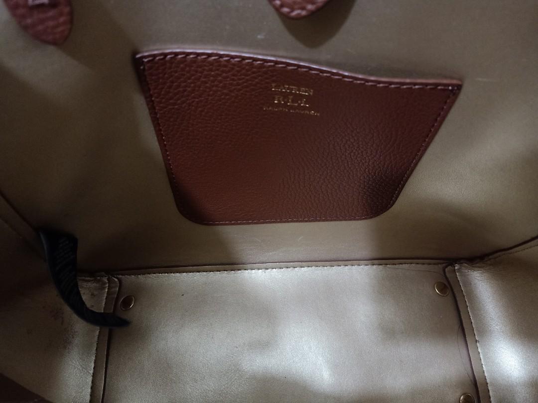 Lauren by Ralph Lauren Vegan Leather Keaton Tote Bag, Women's Fashion, Bags & Wallets, Tote Bags