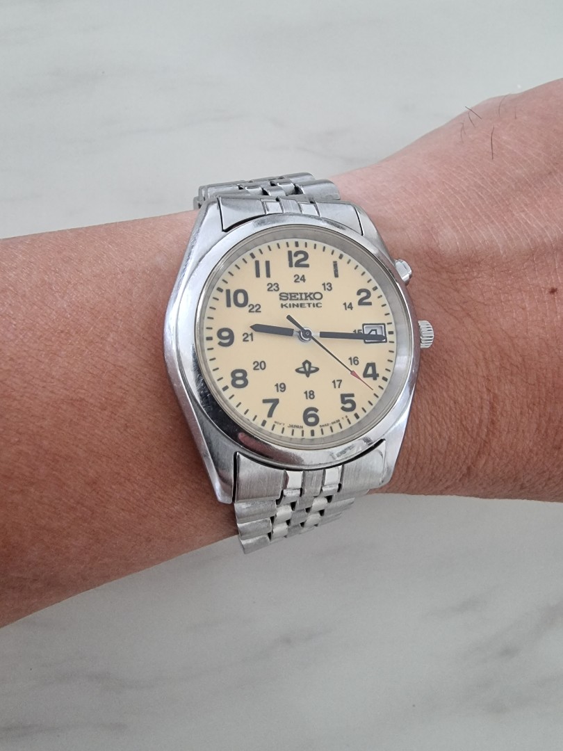 Seiko kinetic military watch shop