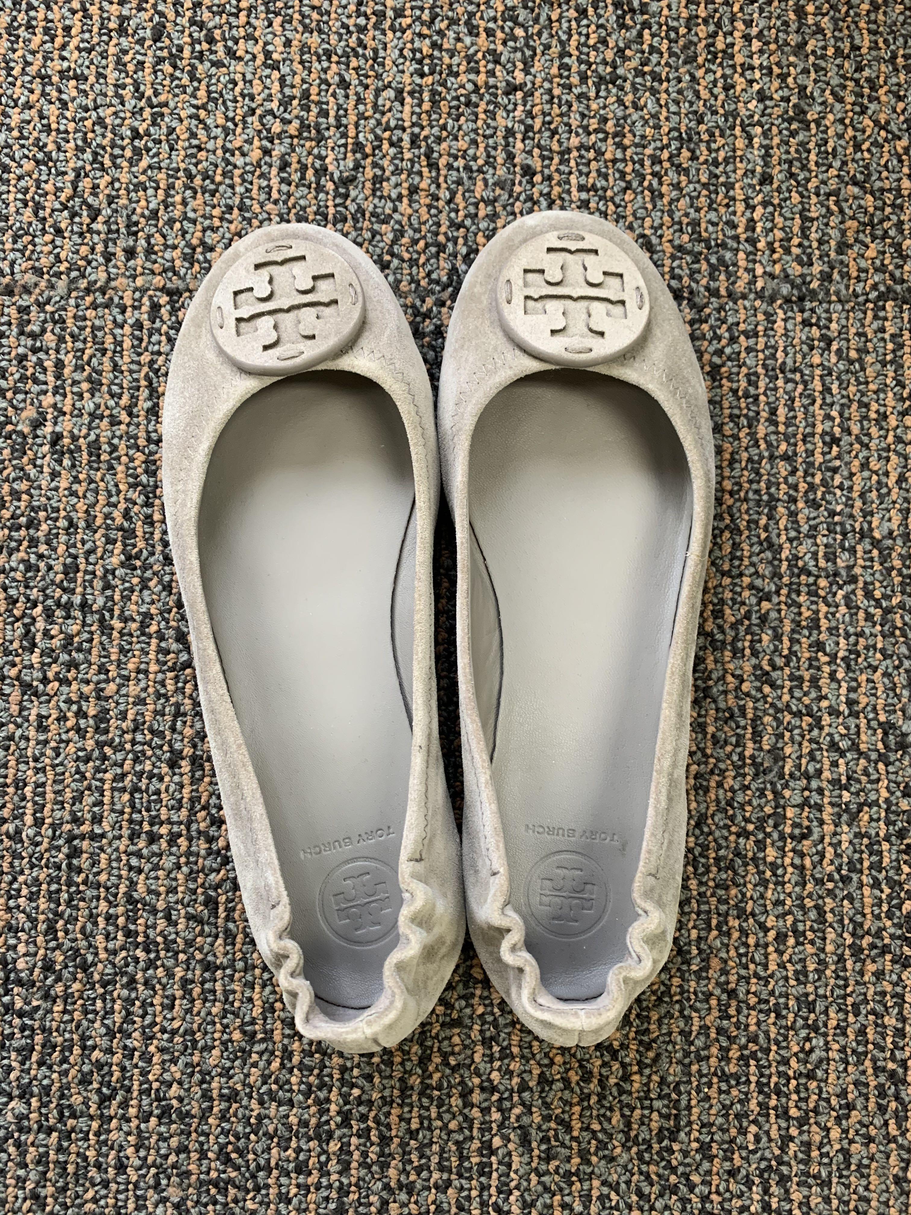 Tory burch best sale suede minnie flats