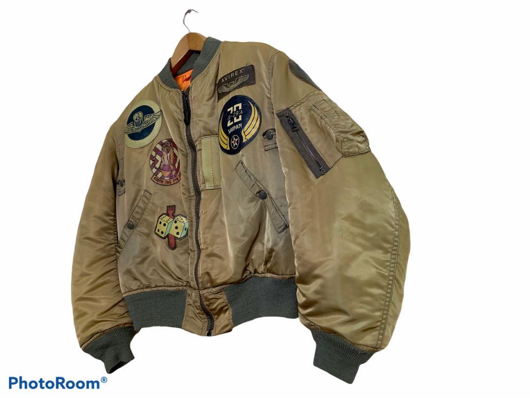 Vintage Avirex Type MA-1 Top Gun Patch Bomber Jacket, Men's