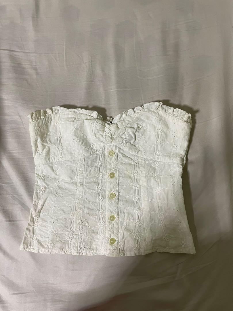 Broderie corset top clearance