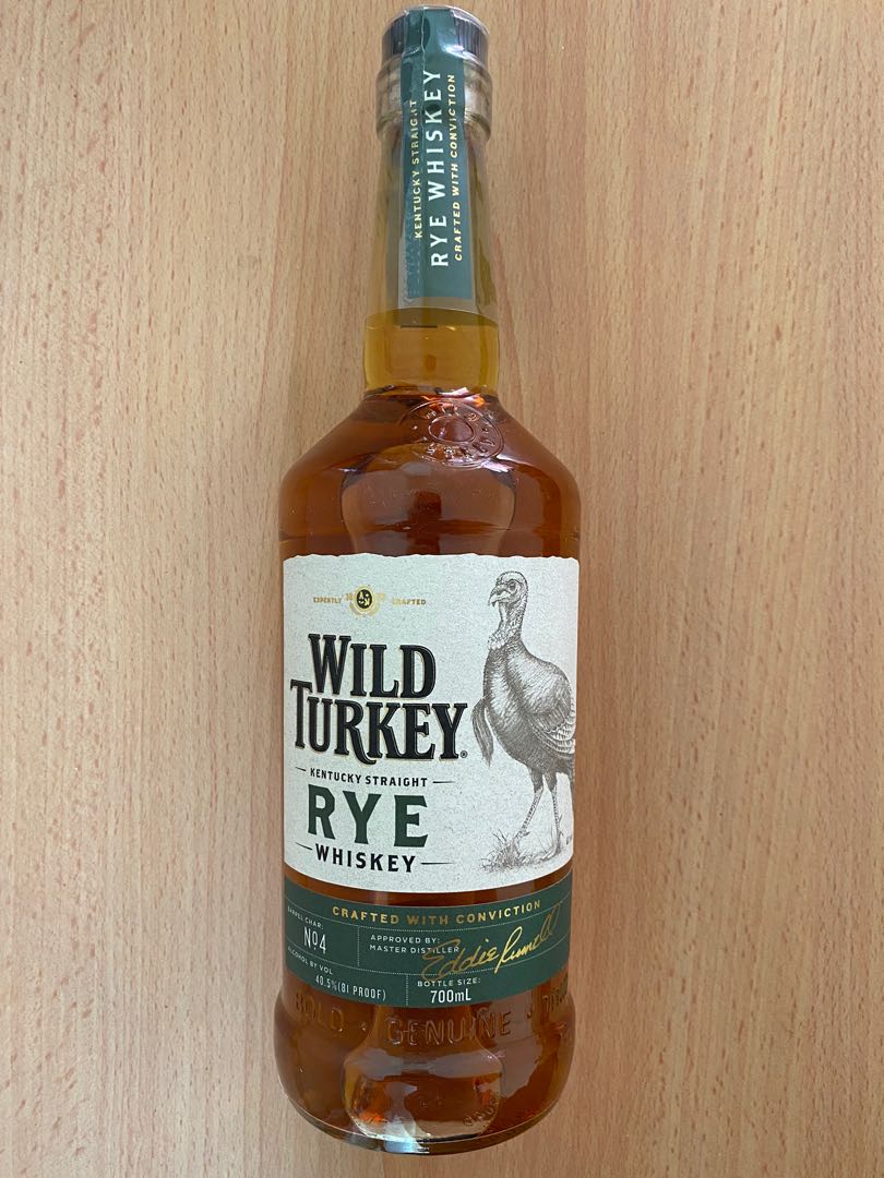 Wild Turkey Rye, Food & Drinks, Packaged & Instant Food on Carousell
