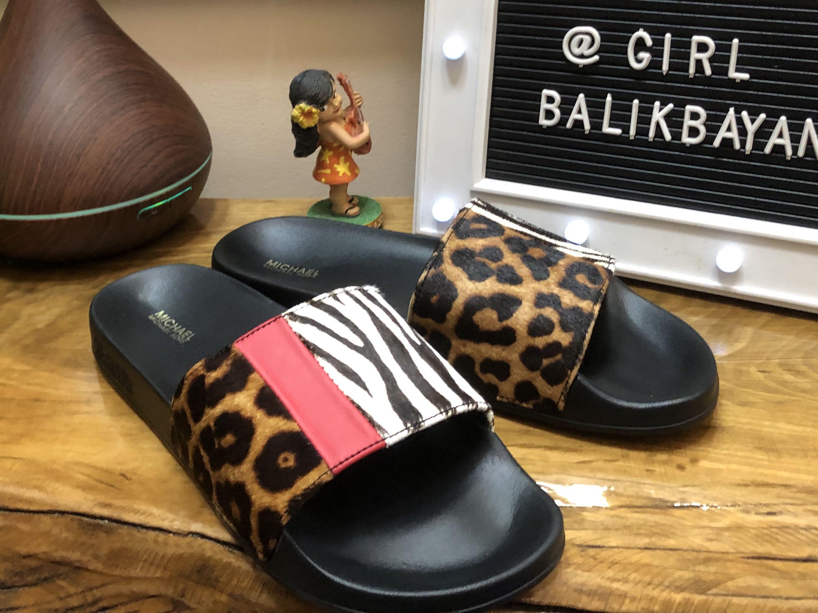 Michael kors cheetah slippers best sale