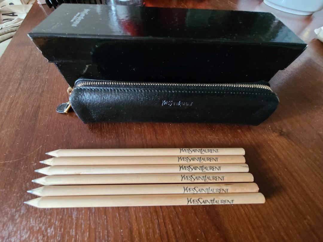 Ysl 鉛筆筆袋pencil Case 真正版名牌 興趣及遊戲 旅行 旅遊 旅行必需品及用品 Carousell