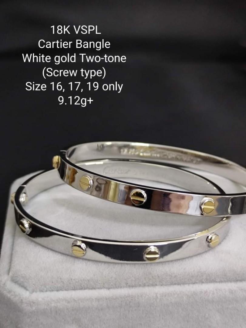 Cartier two tone bangle online