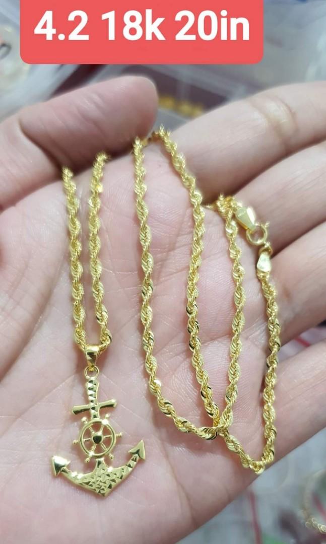 18K Saudi Gold necklace for men, Men's Fashion, Watches ...