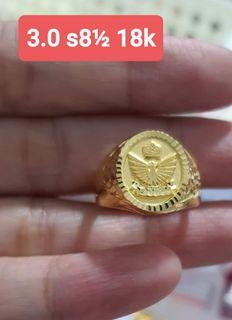 18K Saudi Gold ring for men