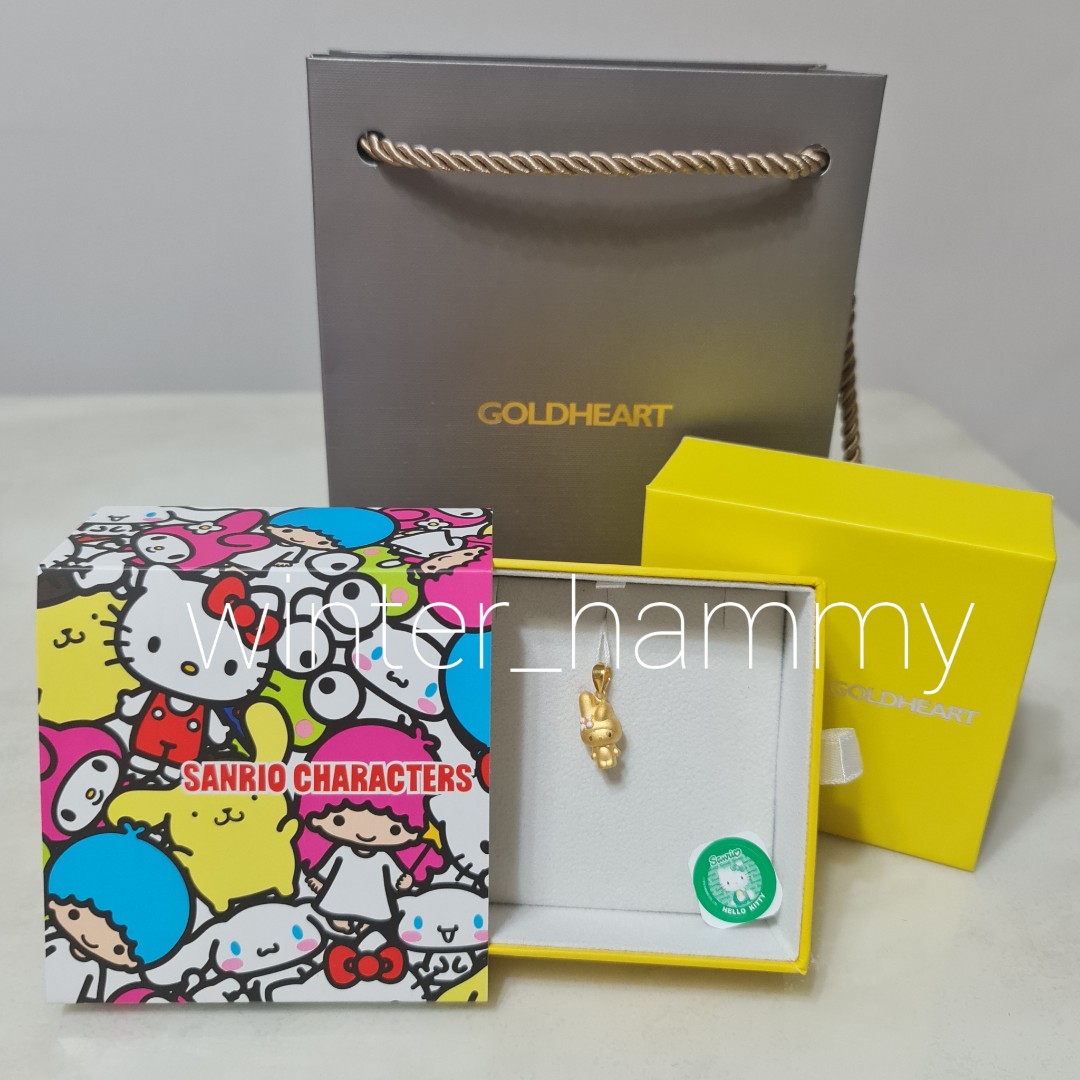 999 Goldheart Sanrio My Melody Gold Pendant