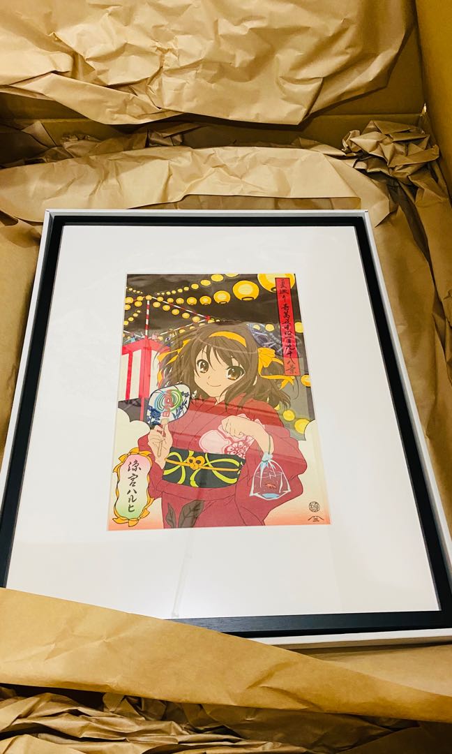 浮世絵木版画『夏廻り壱萬五千四百九十八景 涼宮ハルヒ』