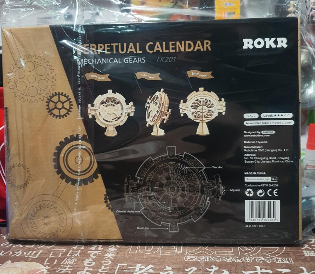 * ORIGINAL *ROKR PERPETUAL CALENDAR WOOD PUZZLE, Hobbies & Toys, Toys