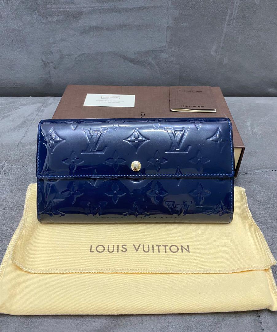 Lv patent hot sale leather wallet