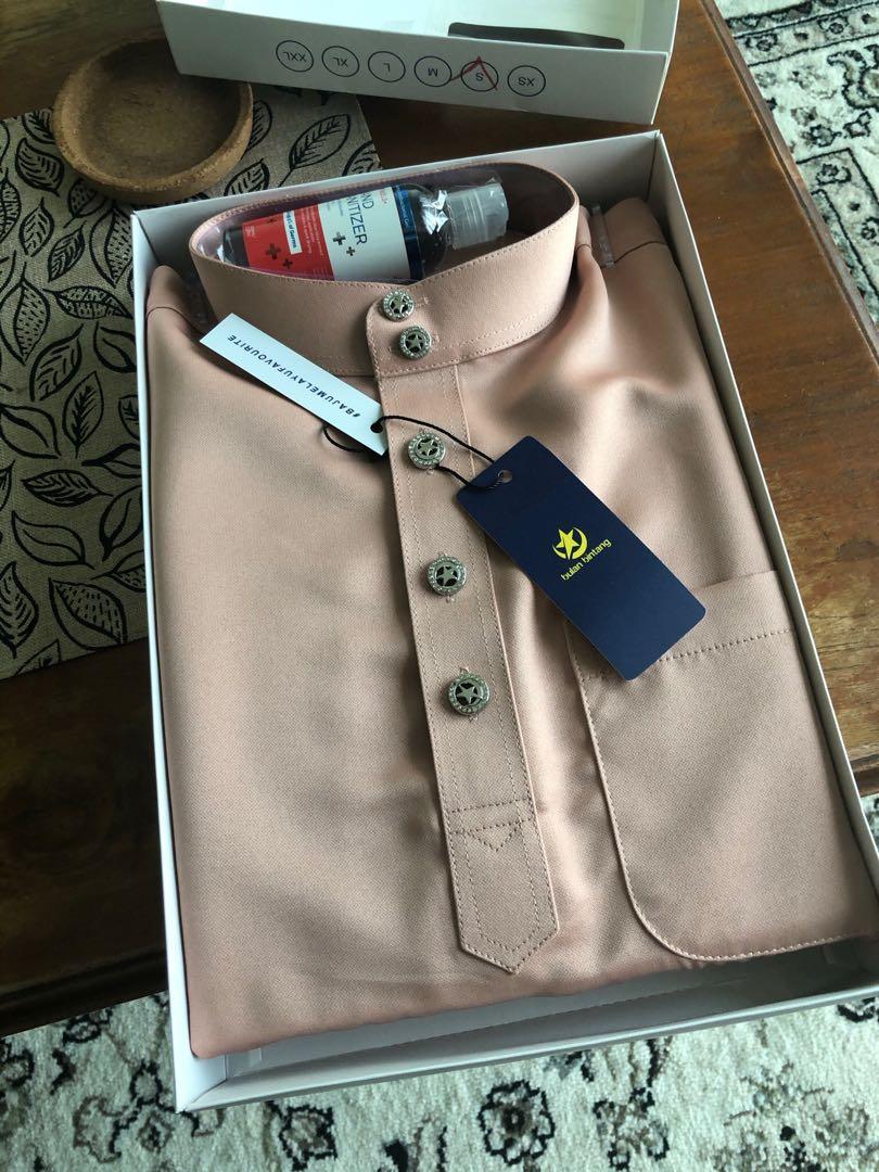 Baju Melayu Bulan Bintang Tailor Fit, Men's Fashion, Muslim Wear, Baju