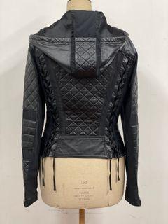 BLANC NOIR lightweight Moto Leather jacket