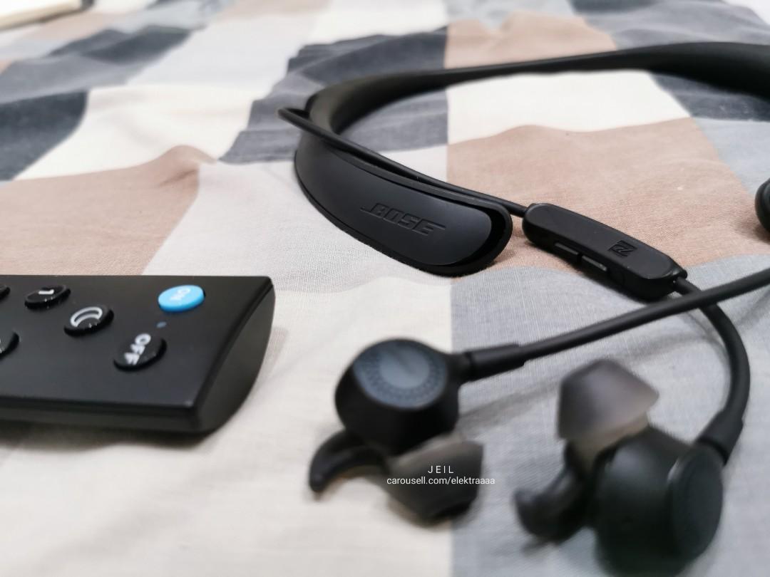Bose Quiet Control 30 (Category: Headphones & Headsets) located in Las Pinas. Submitted by elektraaaa (Listing ID 1085832019, Image 2). Description: Selling my Bose QuietControl 30 Wireless Headphones Specs: https://www.boseapac.com/en_in/products/headphones/earbuds/quietcontrol-30.html#v=qc30_black ▫️Aesthetics, battery life, and noise cancellation: EXCELLENT! ▫️Perfect for WFH use ▫️Seldom used ▪️Box, case, and cable was unfortunately left at S