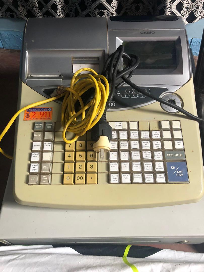 Casio Cash Register (Category: Office & Business Technology) located in Marikina City. Submitted by lunox2424 (Listing ID 1083129067, Image 3). Description: Turns on. Working buttons. No keys. You can buy keys online at Casio website. Please see images for reference. Open for delivery within Metro Manila. Add Delivery charge.