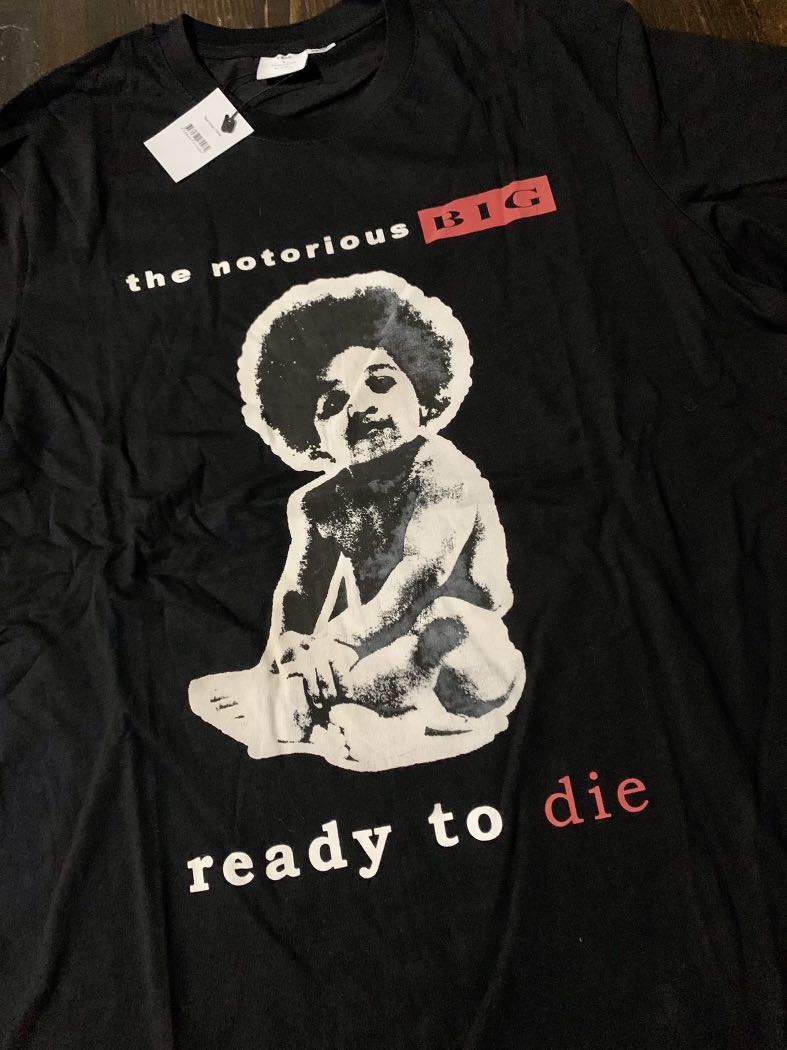 COTTON ON GRAPHIC TEE THE NOTORIOUS BIG READY TO DIE, Men's Fashion