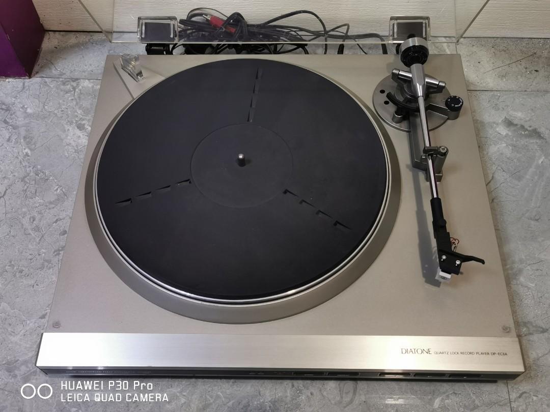 Diatone DP-EC8A direct drive fully automatic turntable (Category: Other Audio Equipment) located in Caloocan City. Submitted by Lan_cab (Listing ID 1085844799, Image 1). Description: Diatone DP-EC8A Direct Drive, Quartz lock Automatic Electronically controlled bnew audio technica cart, stylus Very Good working condition Made in japan Ac 100v P8,500.