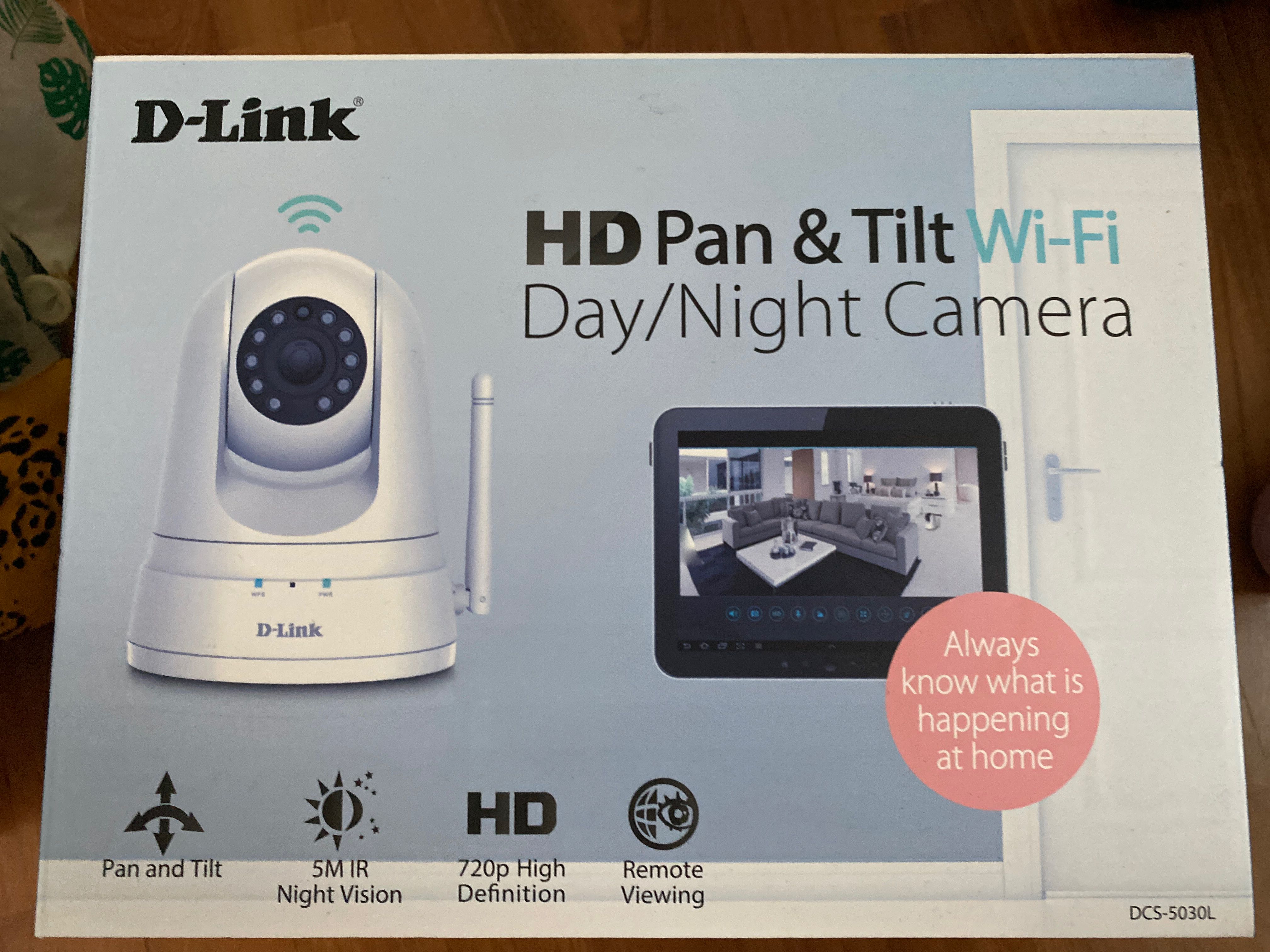 D Link Hd Pan Tilt Camera Dcs 5030l Furniture Home Living Security Locks Security Systems Cctv Cameras On Carousell